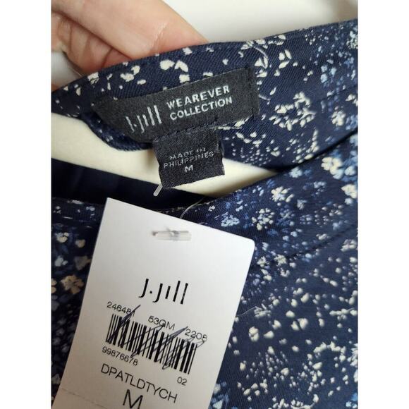 J Jill wearever collection knee length Careerwear dress sz M ditzy floral nwt - Picture 5 of 8